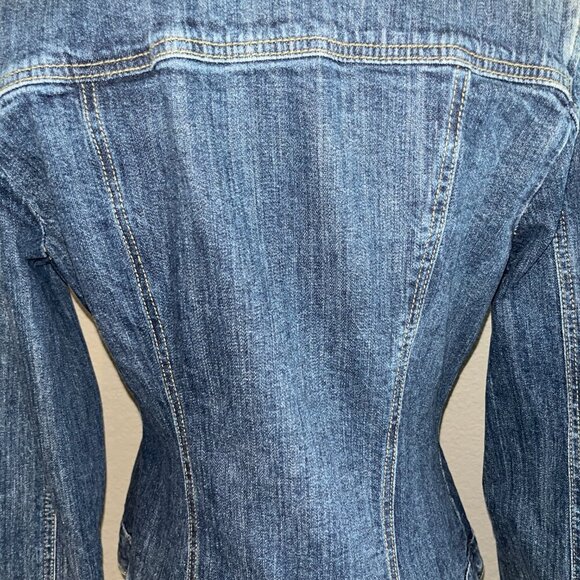 FABRIZIO GIANNI CLASSIC STRETCH DENIM JEAN JACKET  NEW WITH TAGS - Women's M/L - Picture 7 of 11